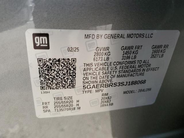 5GAERBRS3SJ188068 - 2025 BUICK ENCLAVE SPORT TOURING GRAY photo 13