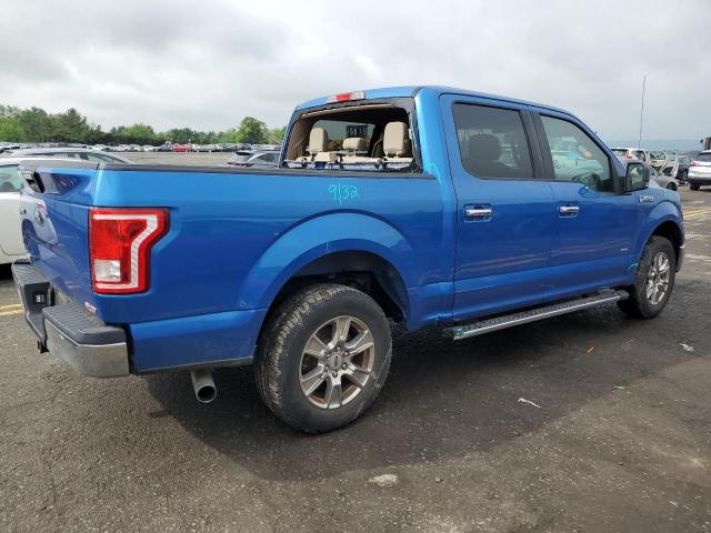 1FTEW1CP0FKD55847 - 2015 FORD F150 SUPERCREW BLUE photo 3