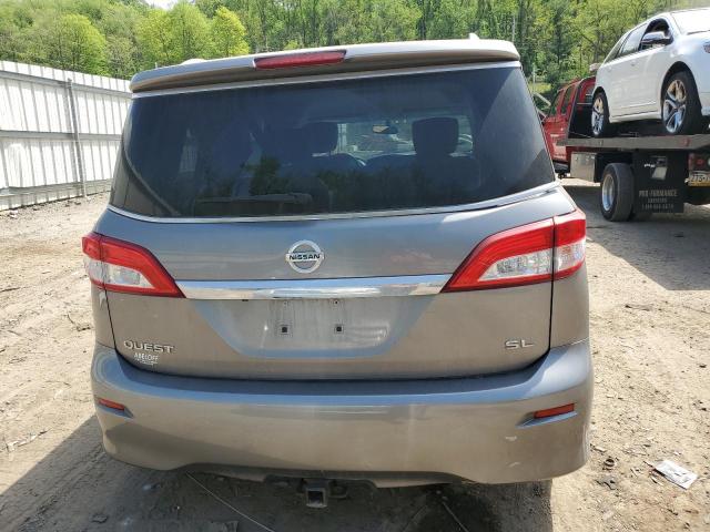 JN8AE2KP6D9067431 - 2013 NISSAN QUEST S SILVER photo 6