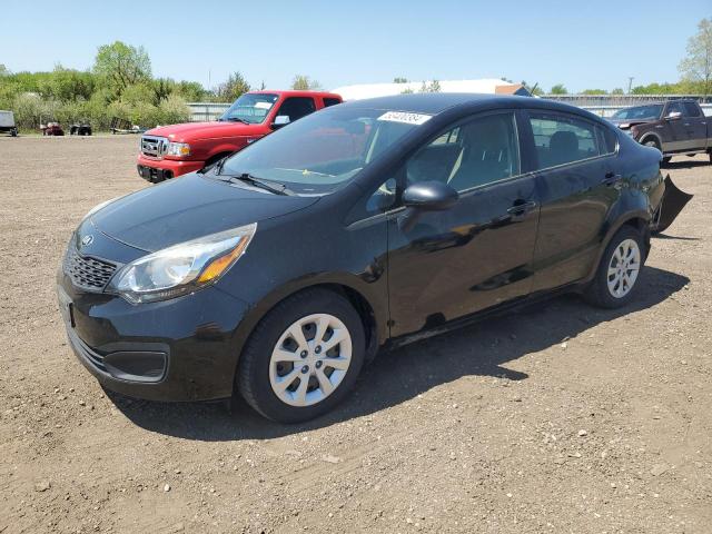 KNADM4A37E6324201 - 2014 KIA RIO LX BLACK photo 1