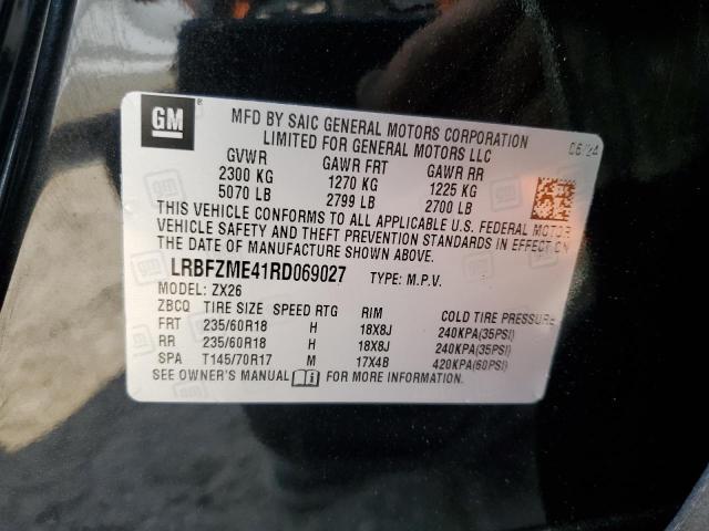 LRBFZME41RD069027 - 2024 BUICK ENVISION PREFERRED BLACK photo 13