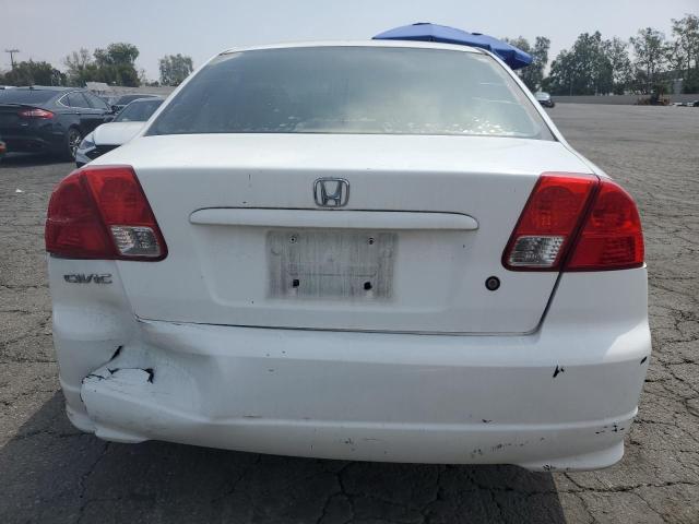 2HGES16305H559690 - 2005 HONDA CIVIC DX VP თეთრი ფოტო 6
