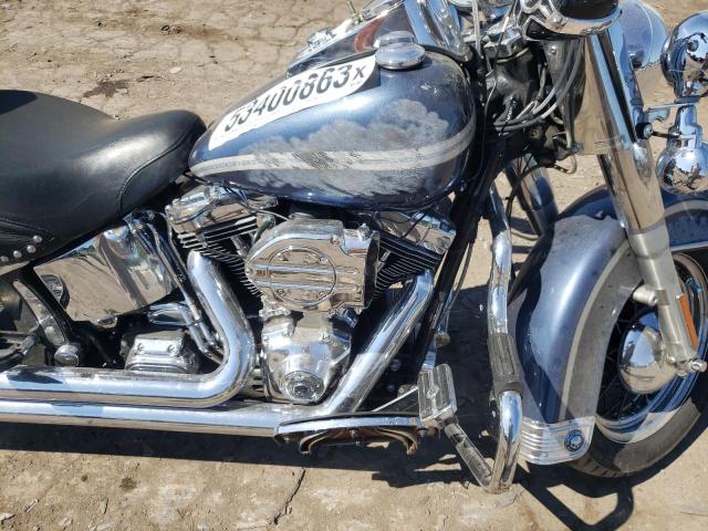 1HD1BJY1X3Y050328 - 2003 HARLEY-DAVIDSON FLSTC BLUE photo 9