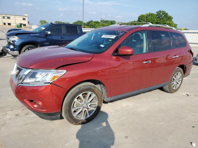 5N1AR2MN0DC660759 - 2013 NISSAN PATHFINDER S RED photo 1