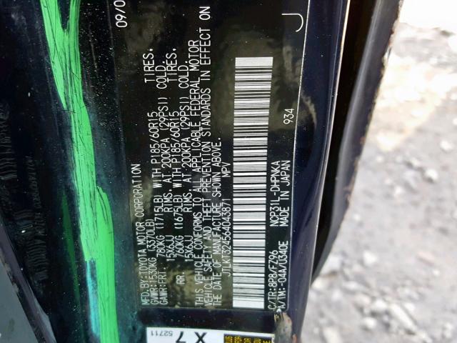 JTLKT324564043871 - 2006 TOYOTA SCION XB  Foto 10