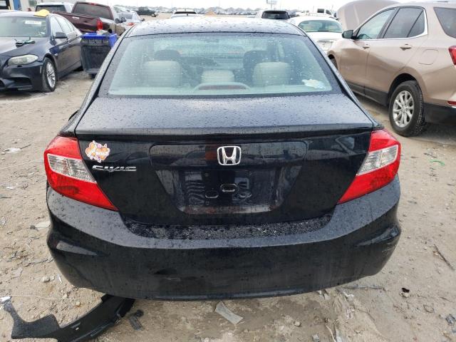 2HGFB2F57CH580626 - 2012 HONDA CIVIC LX BLACK photo 6