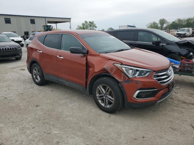 5XYZT3LB7HG467516 - 2017 HYUNDAI SANTA FE S ORANGE photo 4