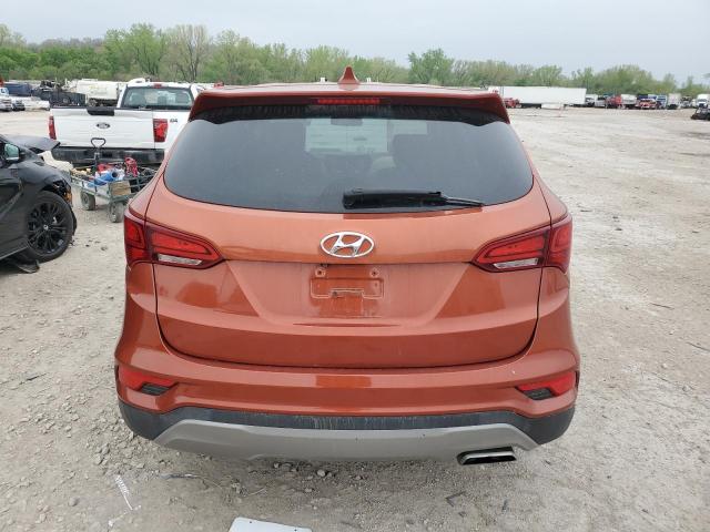 5XYZT3LB7HG467516 - 2017 HYUNDAI SANTA FE S ORANGE photo 6