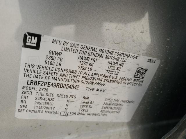 LRBFZPE49RD054342 - 2024 BUICK ENVISION ESSENCE رمادي صورة 12