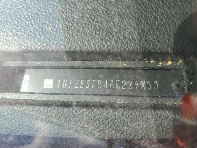 1G1ZE5EB4AF289830 - 2010 CHEVROLET MALIBU LTZ ნაცრისფერი ფოტო 12