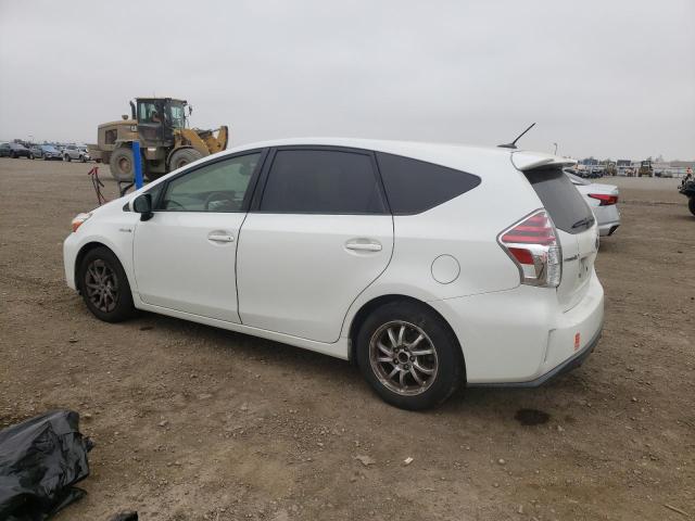 JTDZN3EU6FJ028605 - 2015 TOYOTA PRIUS V WHITE photo 2