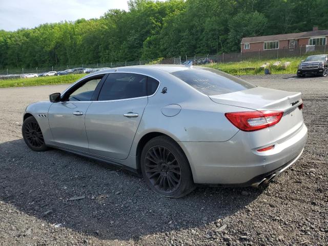 ZAM56RRA5E1098279 - 2014 MASERATI QUATTROPOR S GRAY photo 2