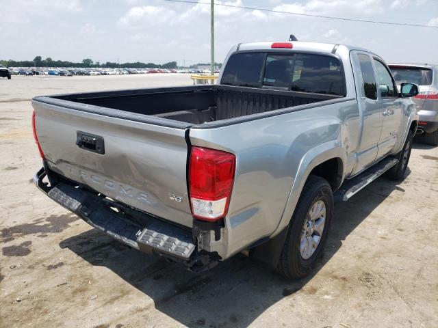 5TFRZ5CN5HX025559 - 2017 TOYOTA TACOMA ACCESS CAB ვერცხლისფერი ფოტო 4