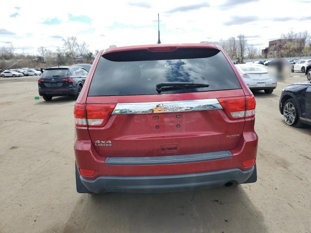 1J4RR4GG6BC507777 - 2011 JEEP GRAND CHER LAREDO Қызыл фото 6
