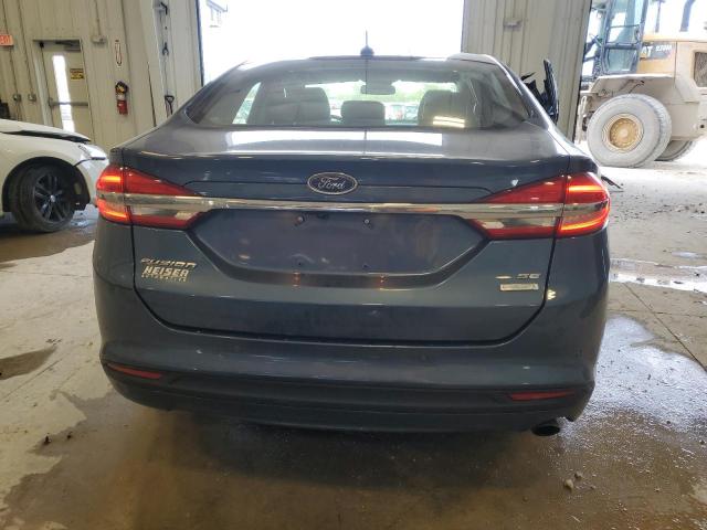 3FA6P0HD3JR213237 - 2018 FORD FUSION SE BLUE photo 6