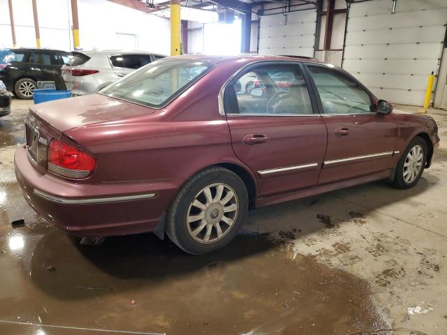 KMHWF35H02A593487 - 2002 HYUNDAI SONATA GLS MAROON photo 3