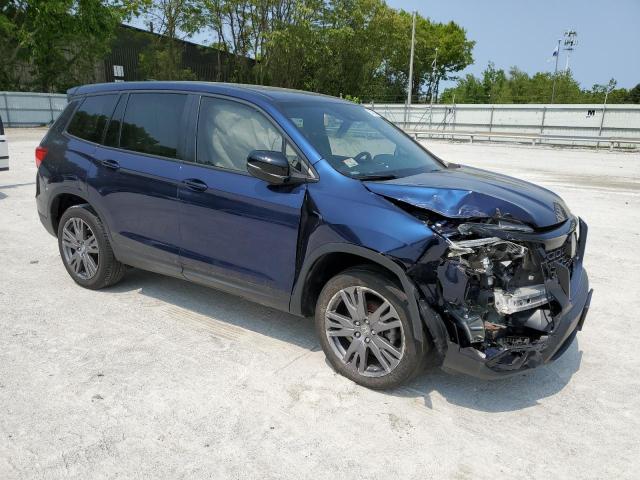 5FNYF8H57MB016137 - 2021 HONDA PASSPORT EXL BLUE photo 4