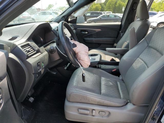 5FNYF8H57MB016137 - 2021 HONDA PASSPORT EXL BLUE photo 7