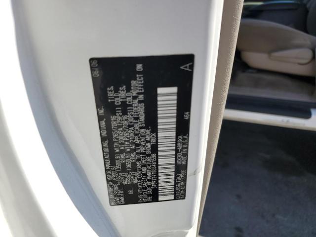 5TBRT34186S481598 - 2006 TOYOTA TUNDRA ACCESS CAB SR5 WHITE photo 12