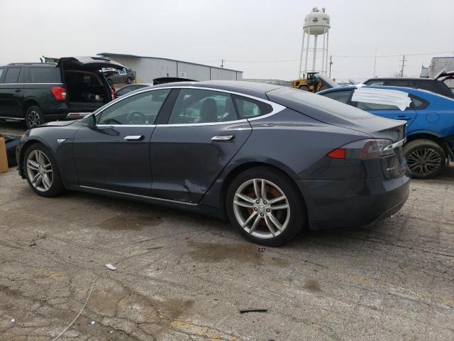 5YJSA1E21FF109938 - 2015 TESLA MODEL S GRAY photo 2