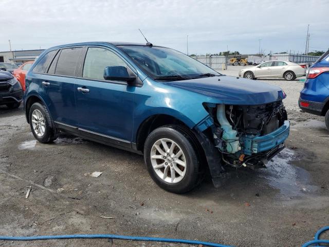 2FMDK3JC0BBA15519 - 2011 FORD EDGE SEL BLUE photo 4