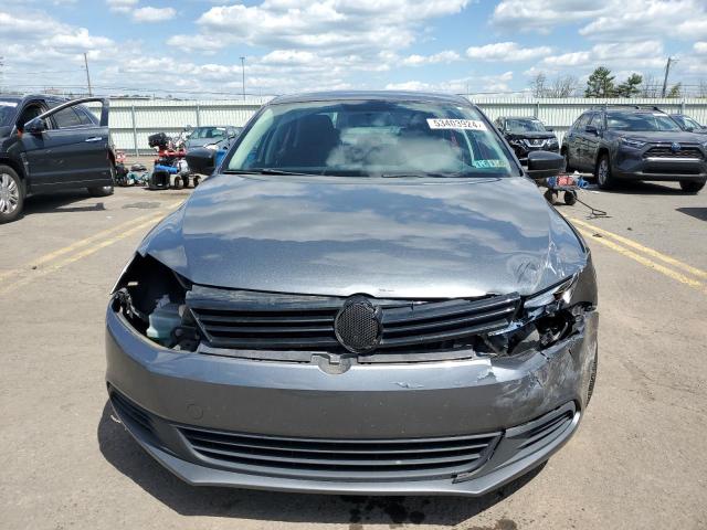 3VW2K7AJ6EM301442 - 2014 VOLKSWAGEN JETTA BASE GRAY photo 5