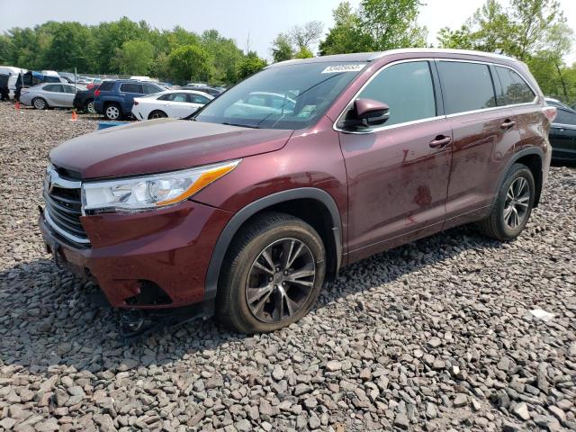 5TDJKRFH1GS318023 - 2016 TOYOTA HIGHLANDER XLE Qırmızı foto 1
