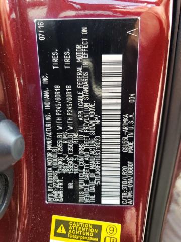 5TDJKRFH1GS318023 - 2016 TOYOTA HIGHLANDER XLE Qırmızı foto 14