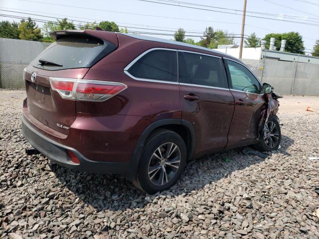5TDJKRFH1GS318023 - 2016 TOYOTA HIGHLANDER XLE Qırmızı foto 3