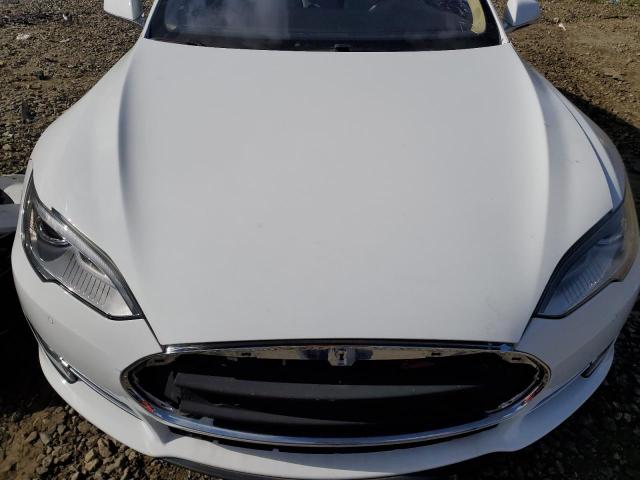 5YJSA1H1XEFP55657 - 2014 TESLA MODEL S WHITE photo 11