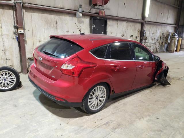 1FAHP3M27CL225875 - 2012 FORD FOCUS SEL BURGUNDY photo 3