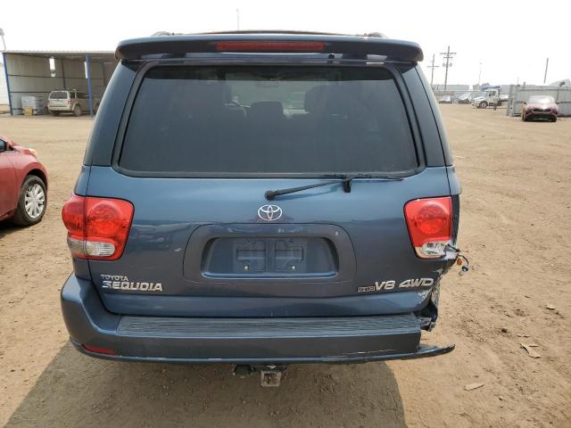 5TDBT48A77S282830 - 2007 TOYOTA SEQUOIA LIMITED BLUE photo 6