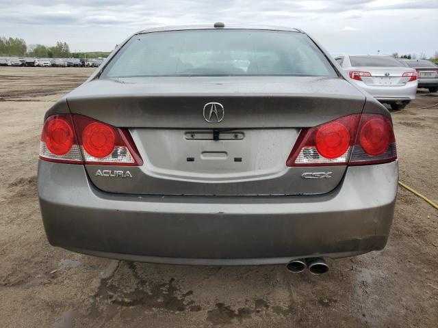 2HHFD56768H200336 - 2008 ACURA CSX TECHNOLOGY GRAY photo 6