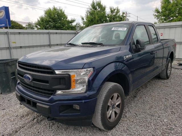 1FTEX1EP8JFE64035 - 2018 FORD F150 SUPER CAB BLUE photo 1