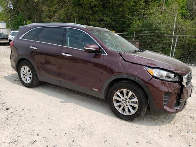 5XYPGDA38KG552059 - 2019 KIA SORENTO L MAROON photo 4