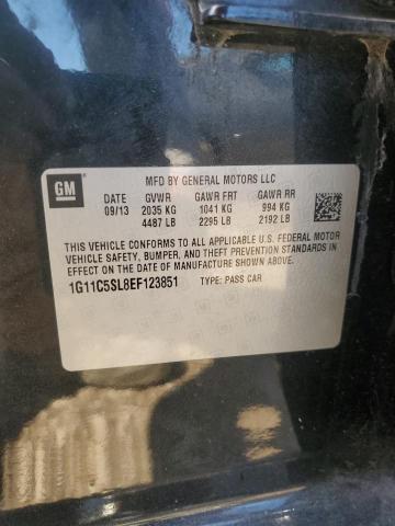 1G11C5SL8EF123851 - 2014 CHEVROLET MALIBU 1LT 石墨色 照片 12