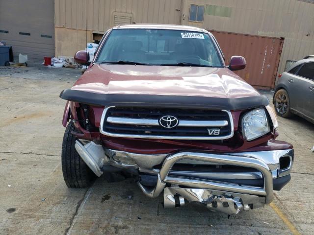 5TBBT4812YS125880 - 2000 TOYOTA TUNDRA ACCESS CAB LIMITED RED photo 5