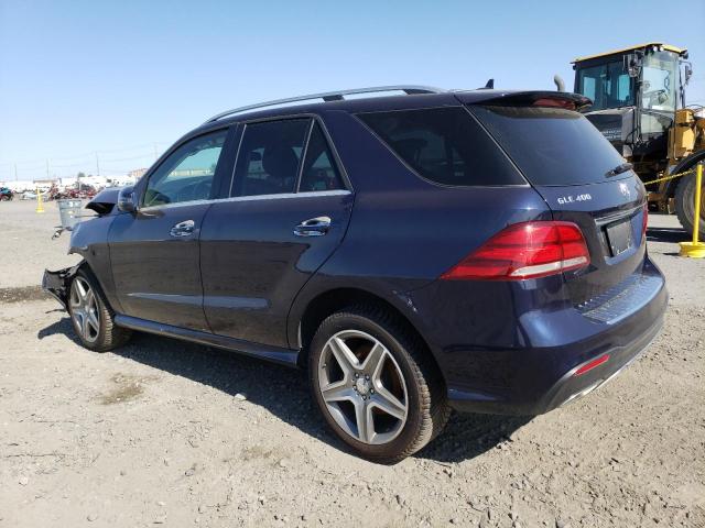 4JGDA5GB9GA694528 - 2016 MERCEDES-BENZ GLE 400 4MATIC BLUE photo 2