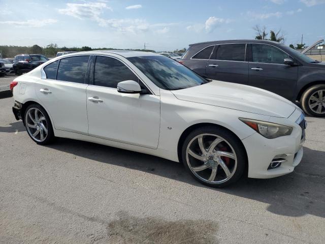 JN1BV7AR3EM698221 - 2014 INFINITI Q50 BASE WHITE photo 4