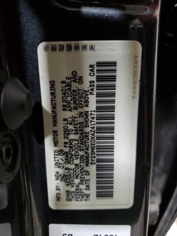 5Y2SM6E0XAZ417471 - 2010 PONTIAC VIBE GRAY photo 12