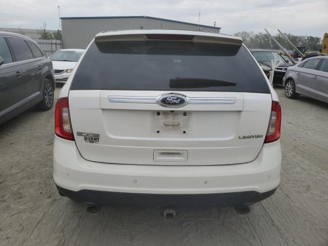 2FMDK3KC4BBB58634 - 2011 FORD EDGE LIMITED WHITE photo 6