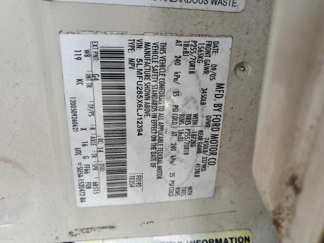 5LMFU285X6LJ12394 - 2006 LINCOLN NAVIGATOR 奶油色 照片 14