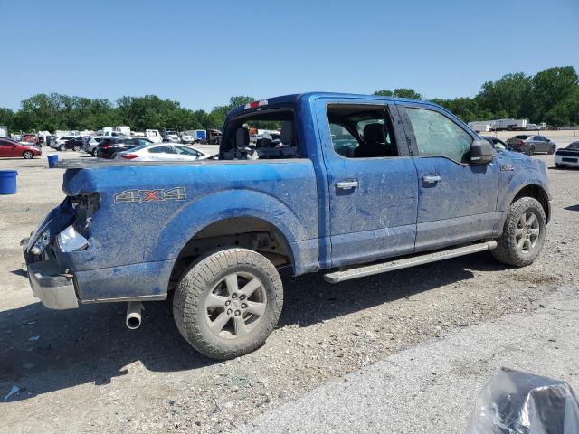 1FTEW1EG9JFA17359 - 2018 FORD F150 SUPERCREW BLUE photo 3