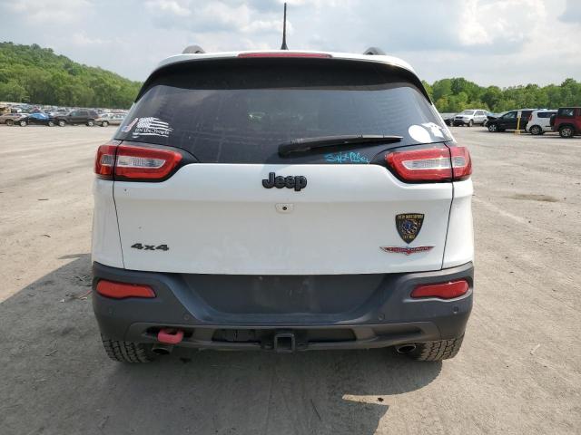 1C4PJMBSXFW616232 - 2015 JEEP CHEROKEE TRAILHAWK WHITE photo 6