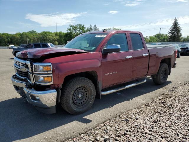 1GCVKREC1EZ100554 - 2014 CHEVROLET 1500 K1500 LT MAROON photo 1