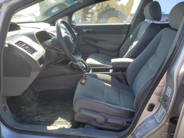 2HGFA16578H114389 - 2008 HONDA CIVIC LX SILVER photo 7