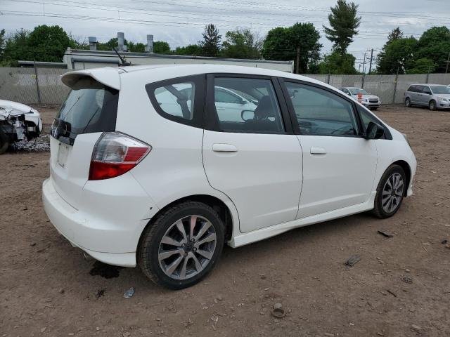 JHMGE8H55CC018428 - 2012 HONDA FIT SPORT WHITE photo 3