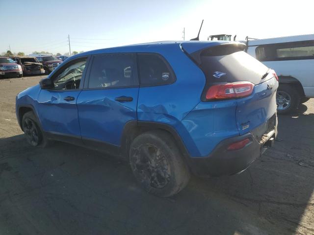 1C4PJMAS3HW590917 - 2017 JEEP CHEROKEE SPORT BLUE photo 2