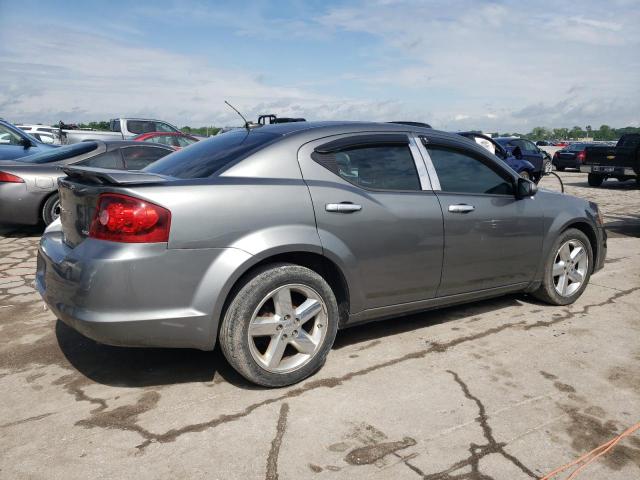 1C3CDZEG6CN313528 - 2012 DODGE AVENGER SXT GRAY photo 3