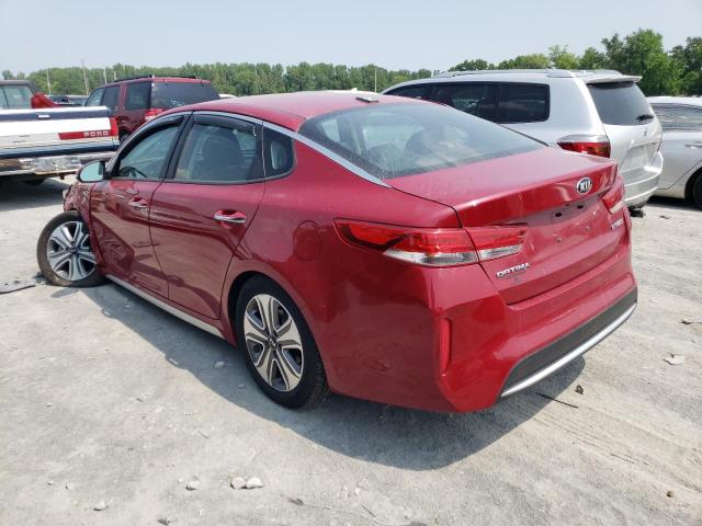 KNAGU4LE4J5023185 - 2018 KIA OPTIMA HYBRID RED photo 2